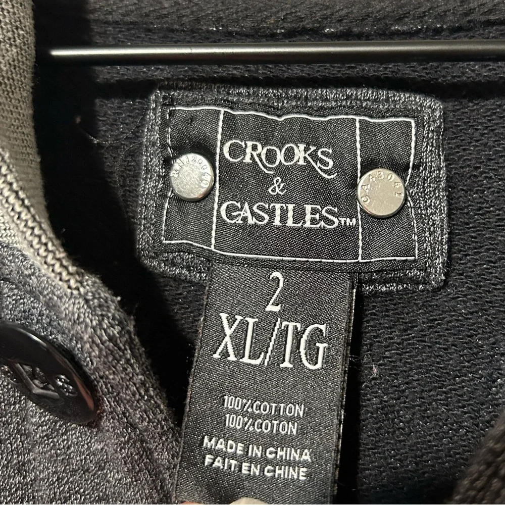 Crooks & Castles varsity style jacket button front Size 2XL